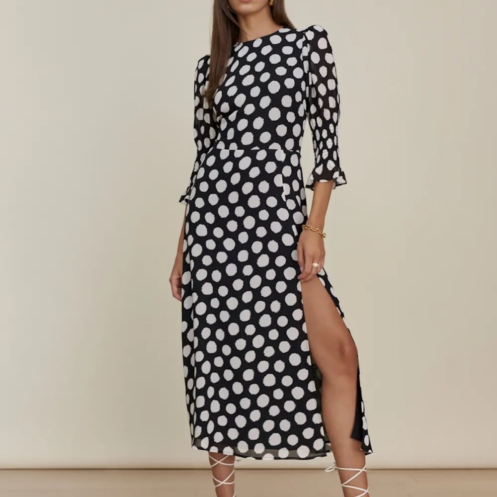 Reformation Carolena Dress Luna - Size 6